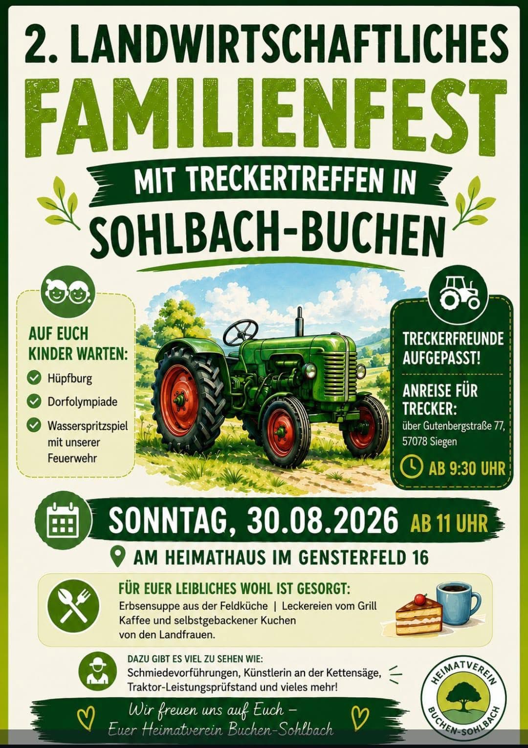 2. Landwirtschaftliches Familienfest mit Treckertreffen
