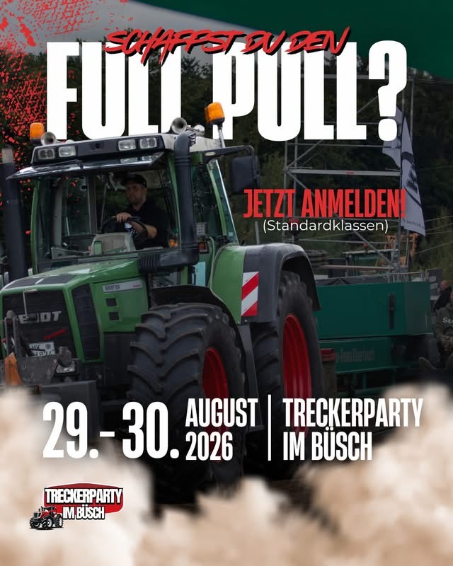 Treckerparty im Büsch